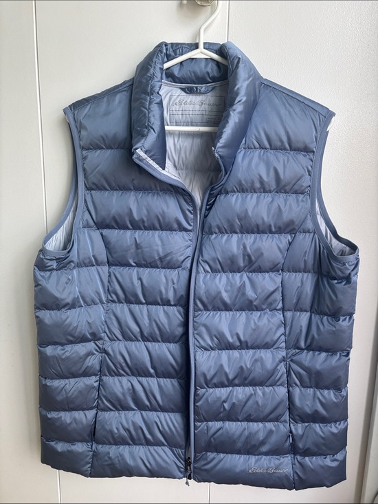 Eddie Bauer Jackets & Blazers - Eddie Bauer Light Blue Quilted Down Vest